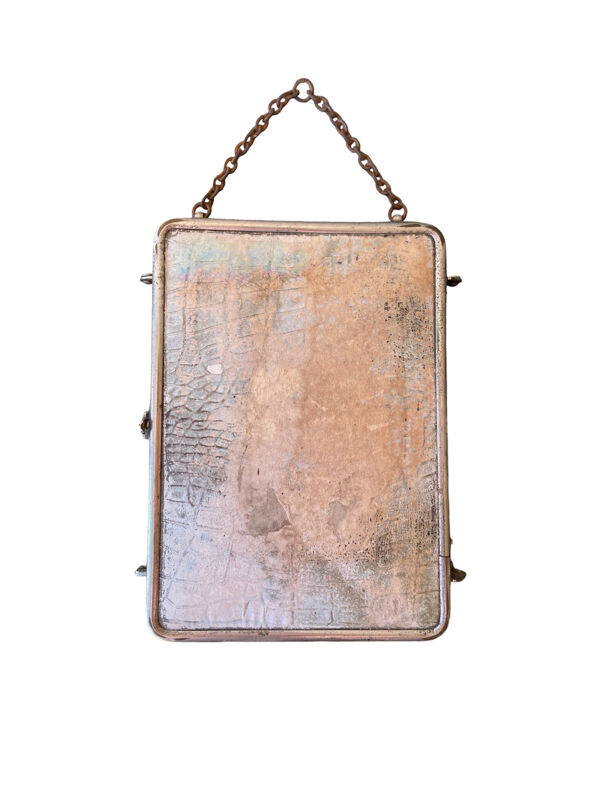 Miroir de barbier triptyque vintage