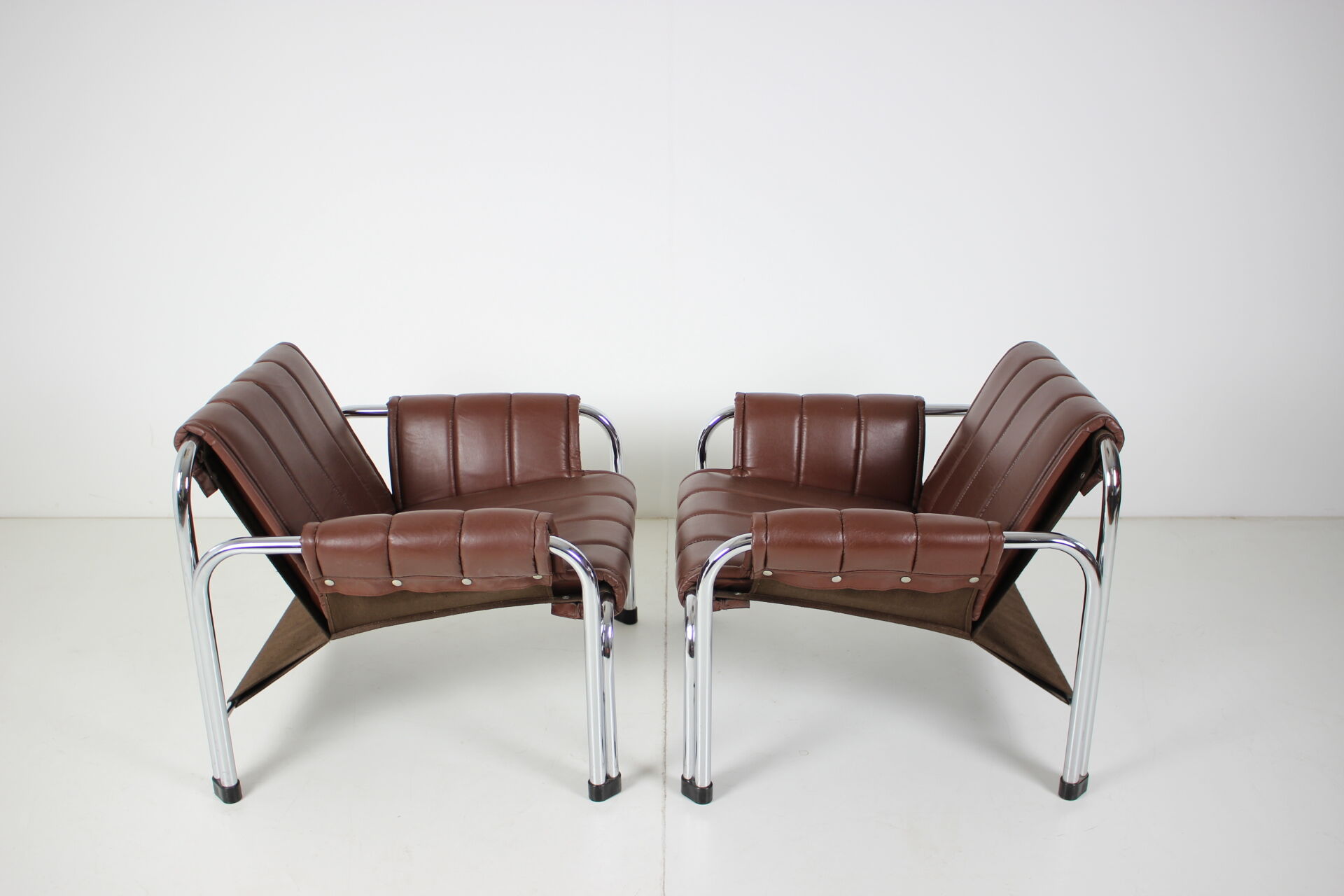 Seven Chrome Armchair Designed by Viliam Chlebo, Czechoslovakia