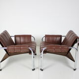 Seven Chrome Armchair Designed by Viliam Chlebo, Czechoslovakia