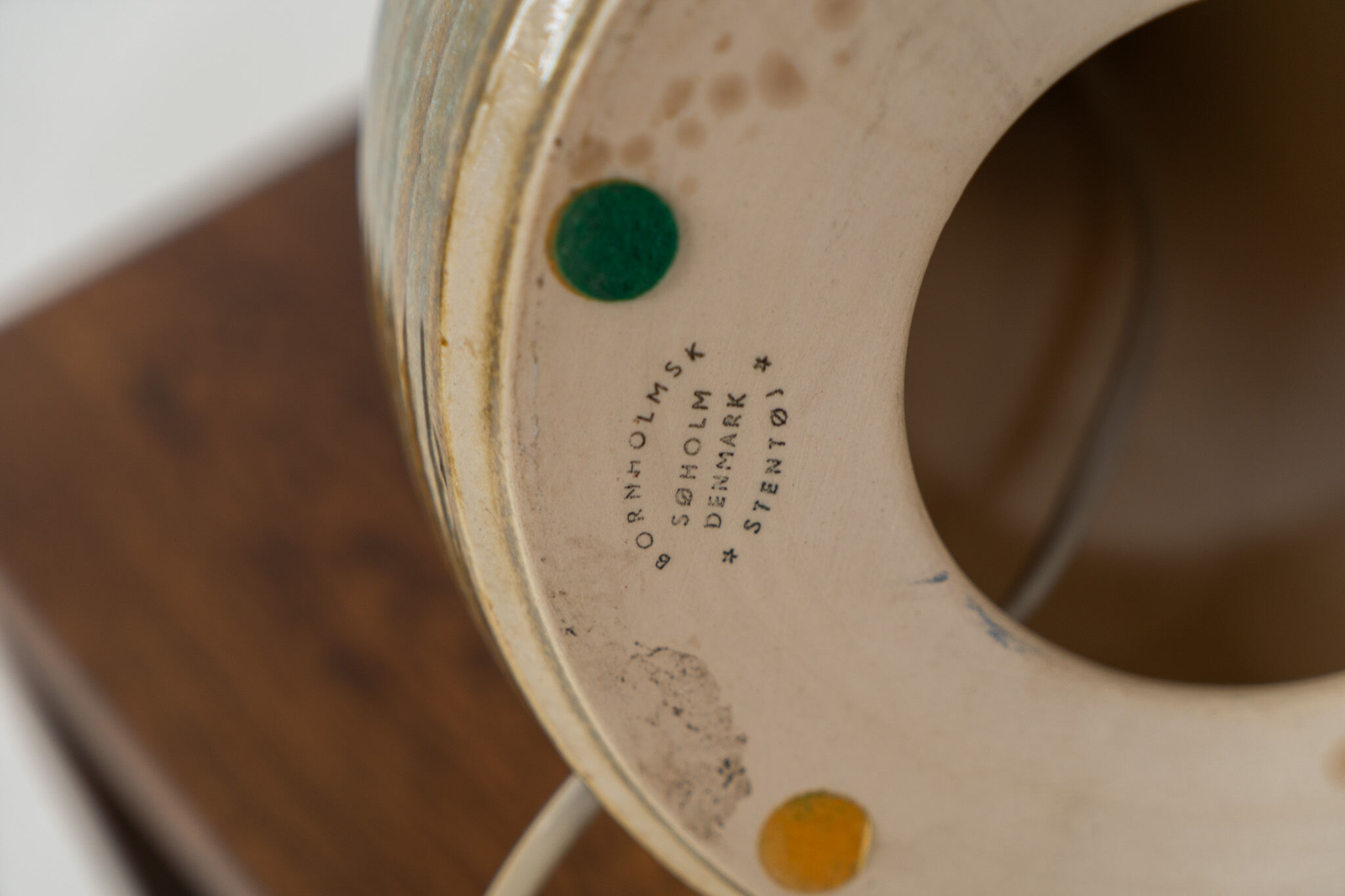 Ceramic table lamp by Søholm for Bornholmsk