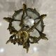 Lanterne a facette en bronze dore
