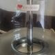1970's chrome and glasstablelamp.