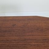 Italian Square Coffee Table in Chamfered Walnut, Stildomus, 1960s