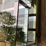 Smoked glass chrome coffee table