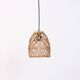 Woven rattan pendant light
