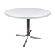 Round kitchen dining table 100cm chrome legs