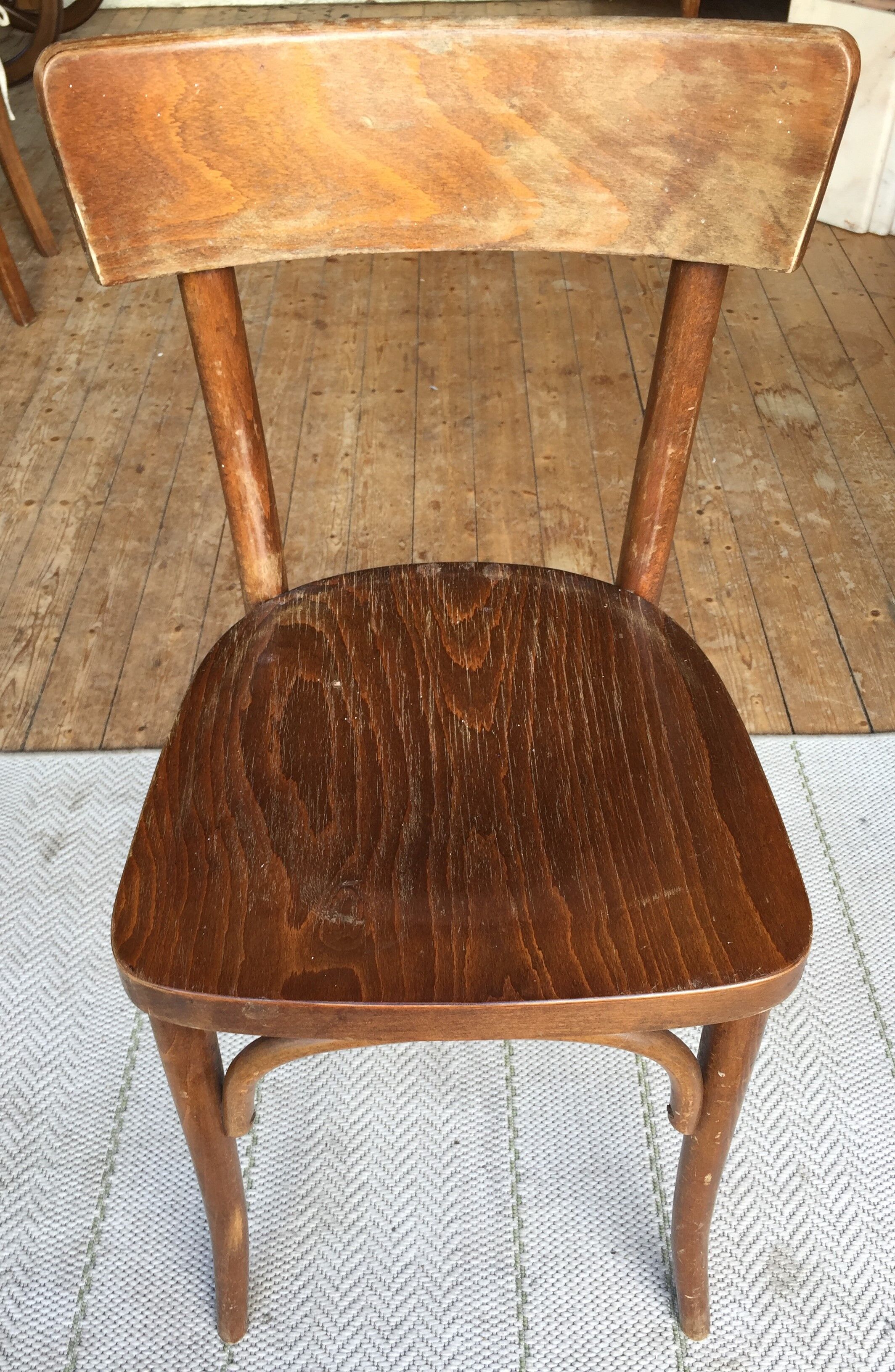 Trio of vintage bistro chairs 60