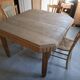 Renovated Art Deco dining table with extension.