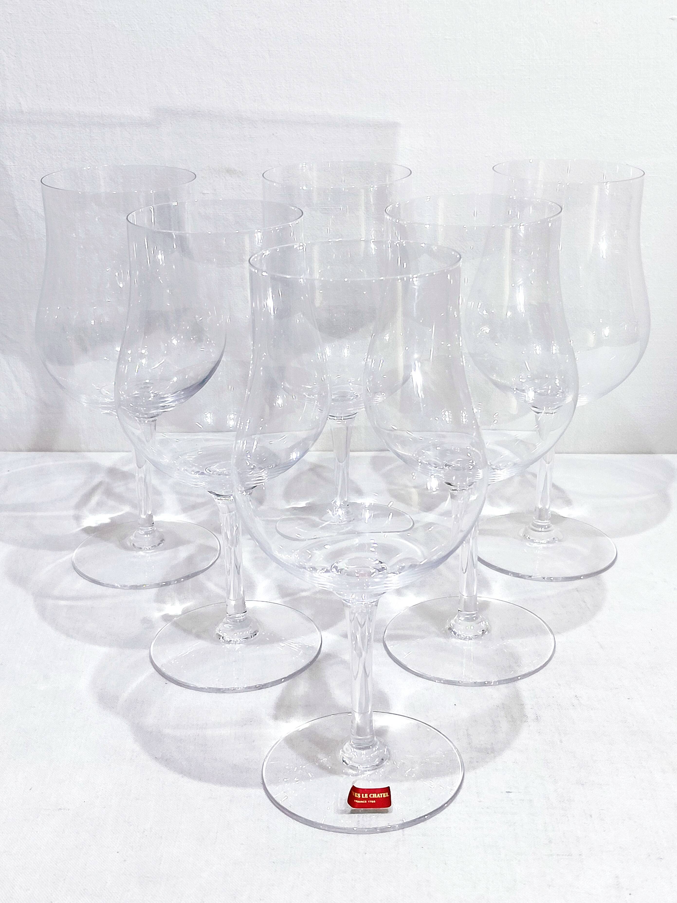 Vannes Le Châtel - 6 Crystal Glasses