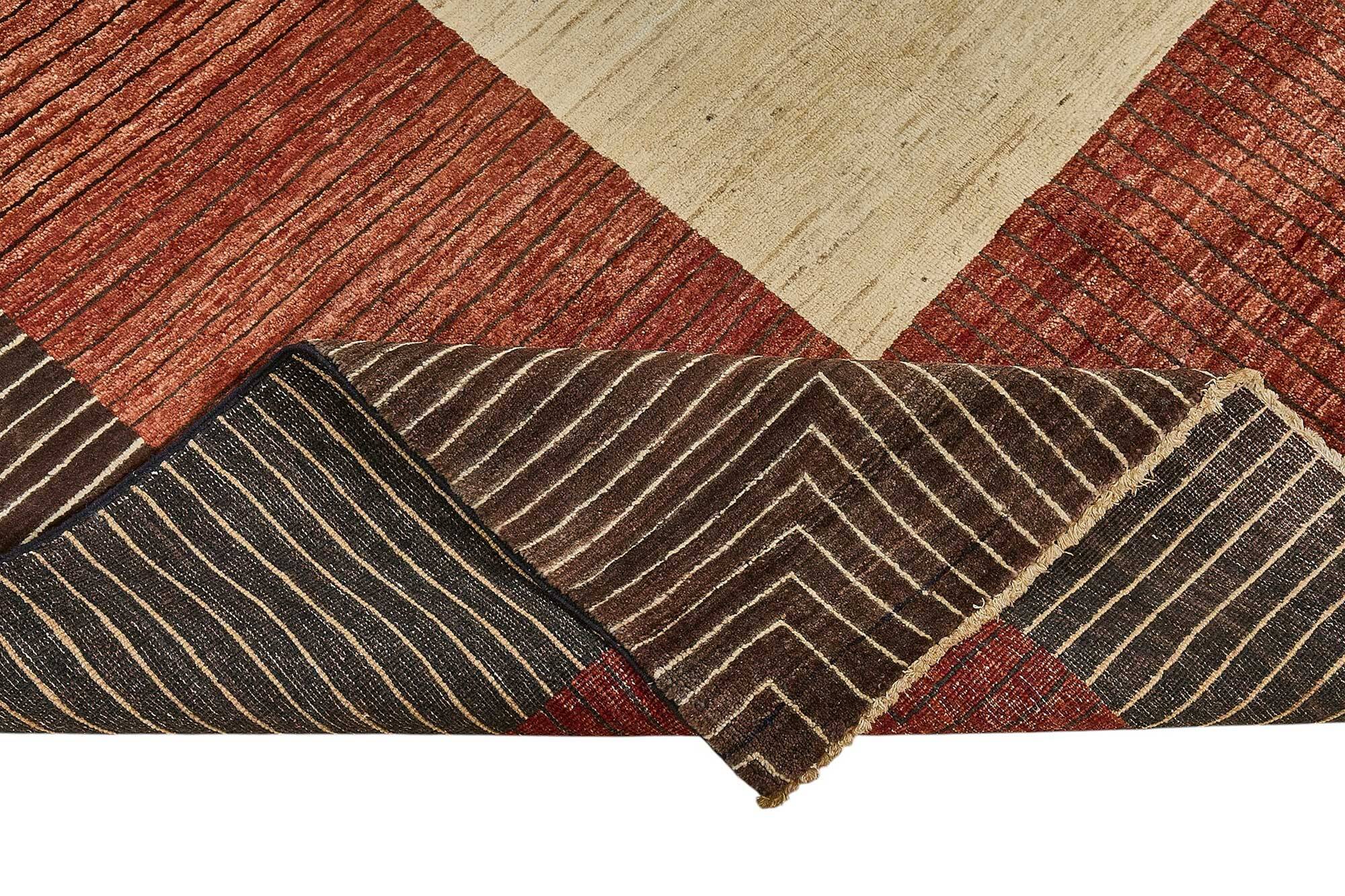 Tapis Oushak en laine noué à la main turc 198 cm x 297 cm