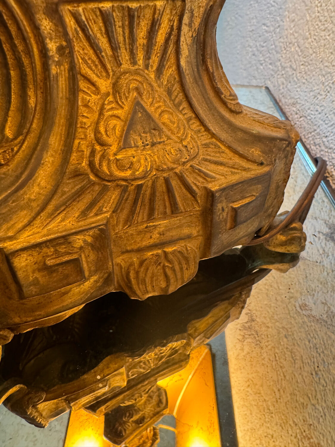 Antique church candlestick lamp