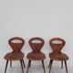 Series of 3 bistro chairs baumann model Fourmi 1950 vintage