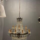 Italian crystal chandelier, 1940s