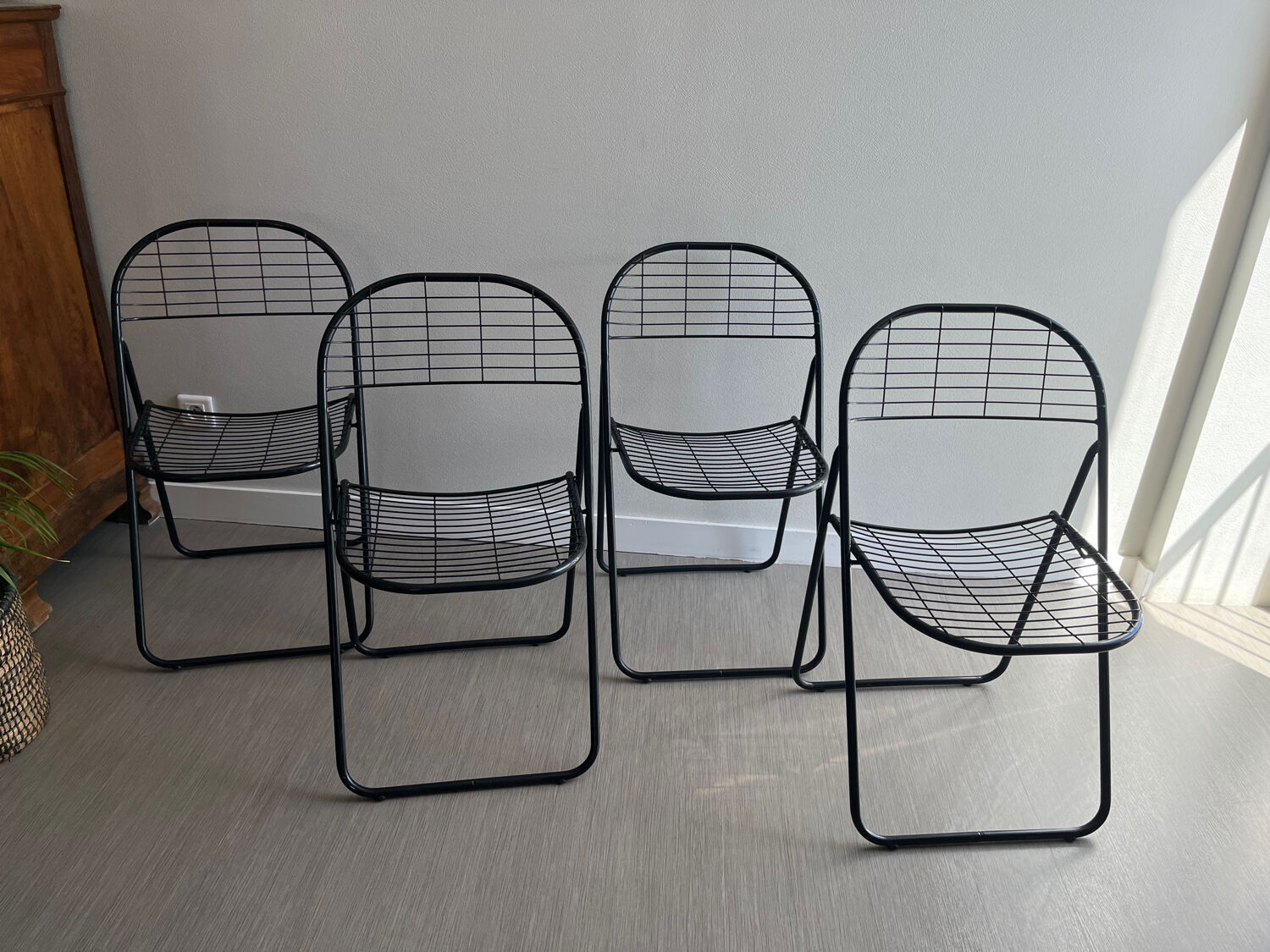 Vintage folding chairs Aland by Niels Gammelgaard