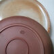 9 assiettes plates en grès du marais