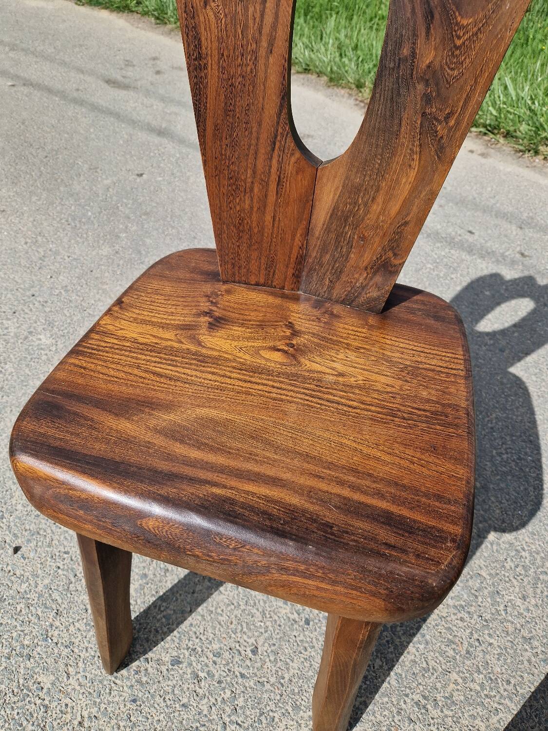 Lot de 3 chaises brutaliste Aranjou style olavi Hanninen