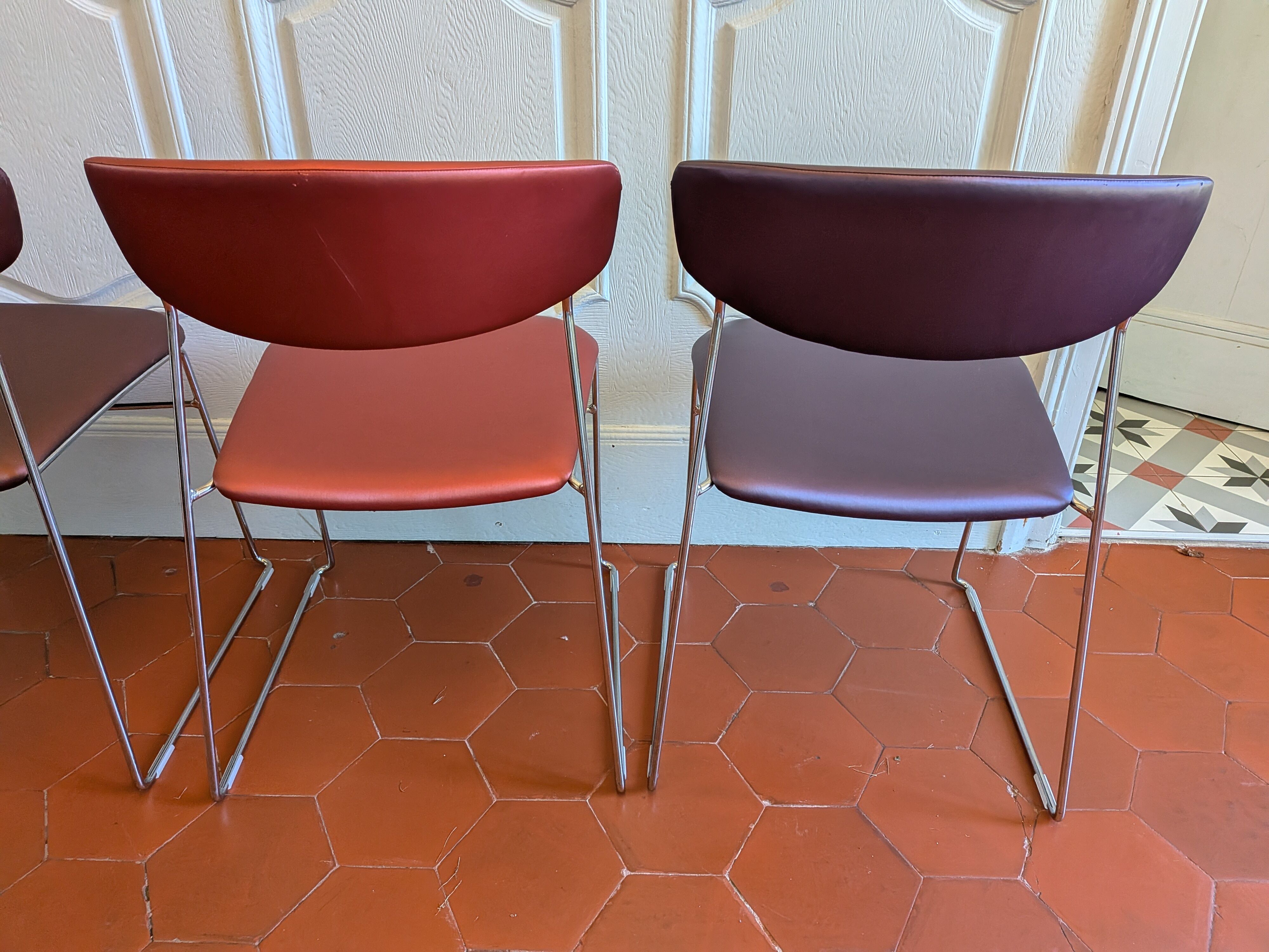 Lot de 4 chaises Wolfgang par Fornasari