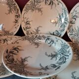 Arabesque Plates Terre de Fer