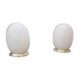 Pair of Murano glass lamps 1970s