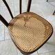 Chaises bistrot en cannage vintage