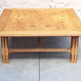 Square wooden coffee table