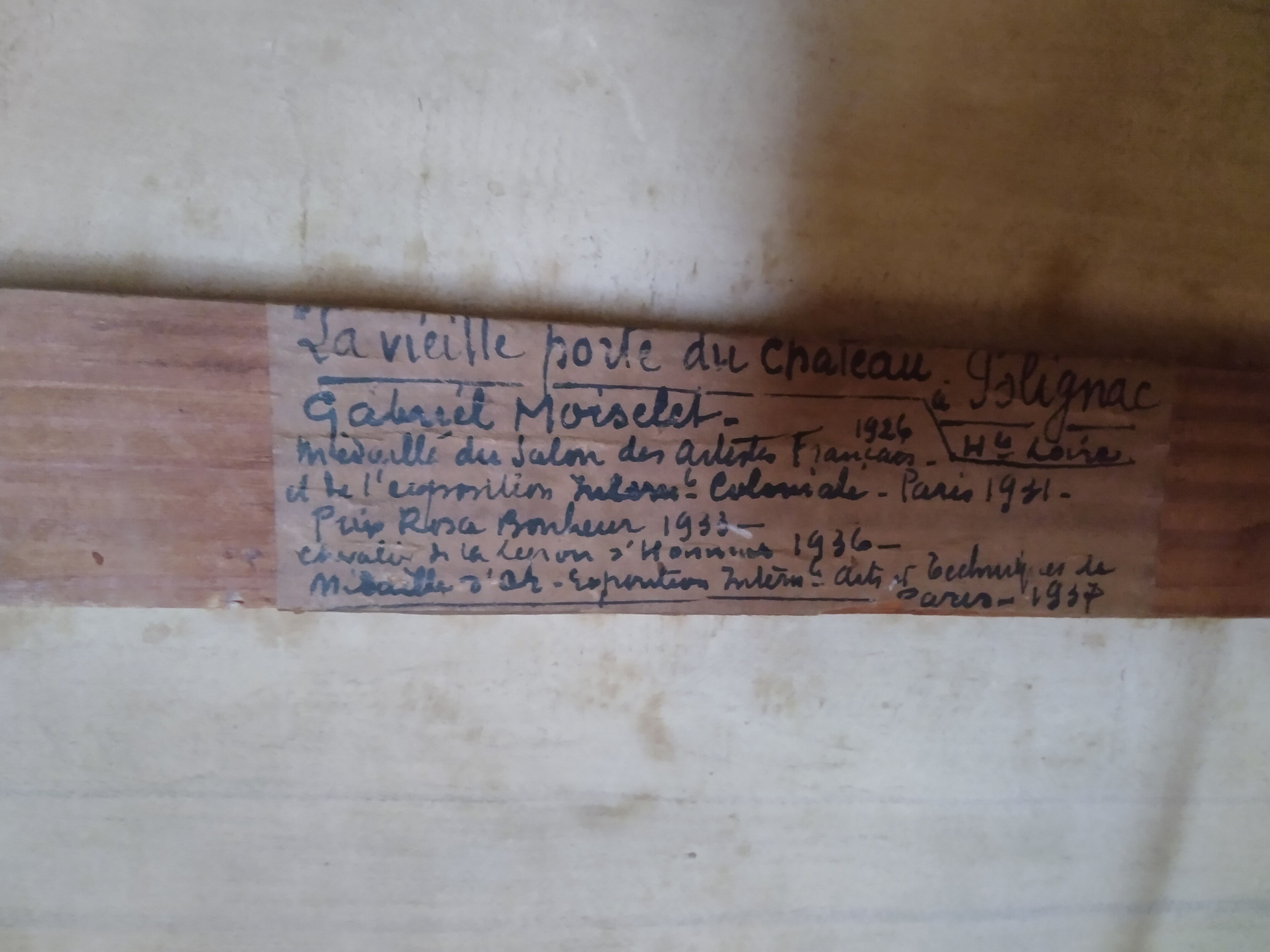 Oil on canvas signed