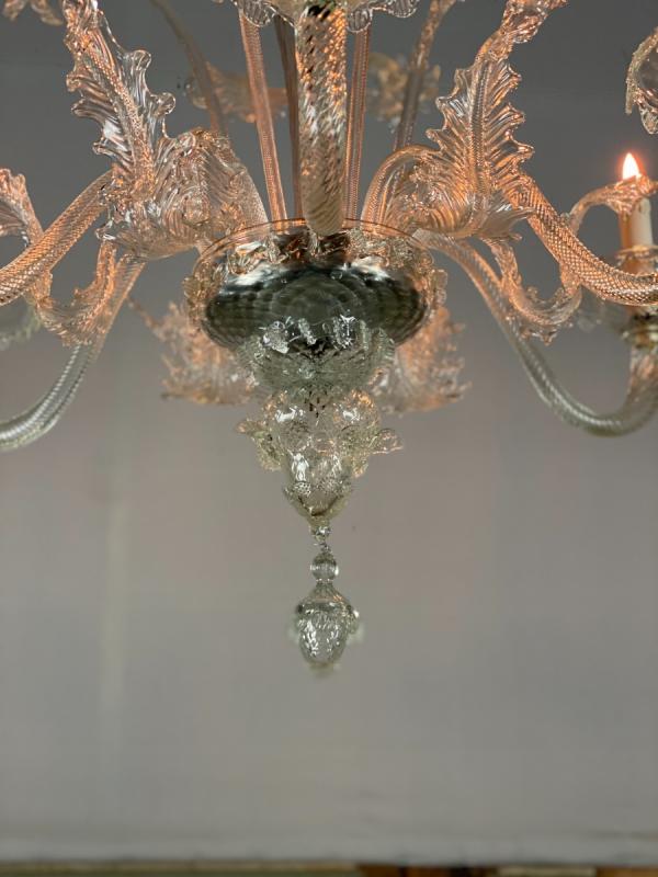Venetian Lustre In Murano Glass 6 Arm Of Light