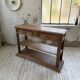 19th-century oak console table