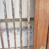 Old teak and wrought iron gate