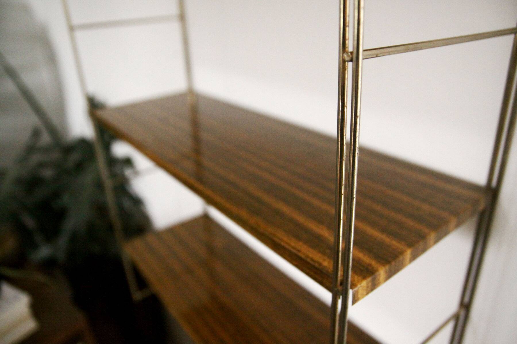 Vintage wall “string” shelf