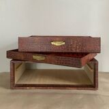 1960s cutlery box with Croco-style coating