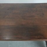 Antique 18th-century Spanish dining table with a wrought iron base