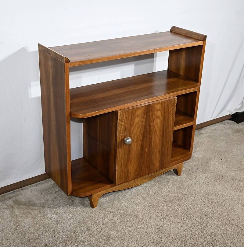Small Walnut Serving Unit, Art Deco – 1940