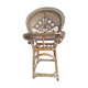 Chaise haute bébé rotin emmanuelle peacok