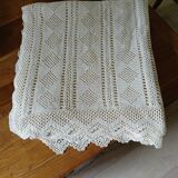 Antique crochet bedspread