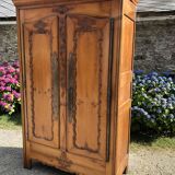 Louis XV style cherry wood cabinet late 19th century