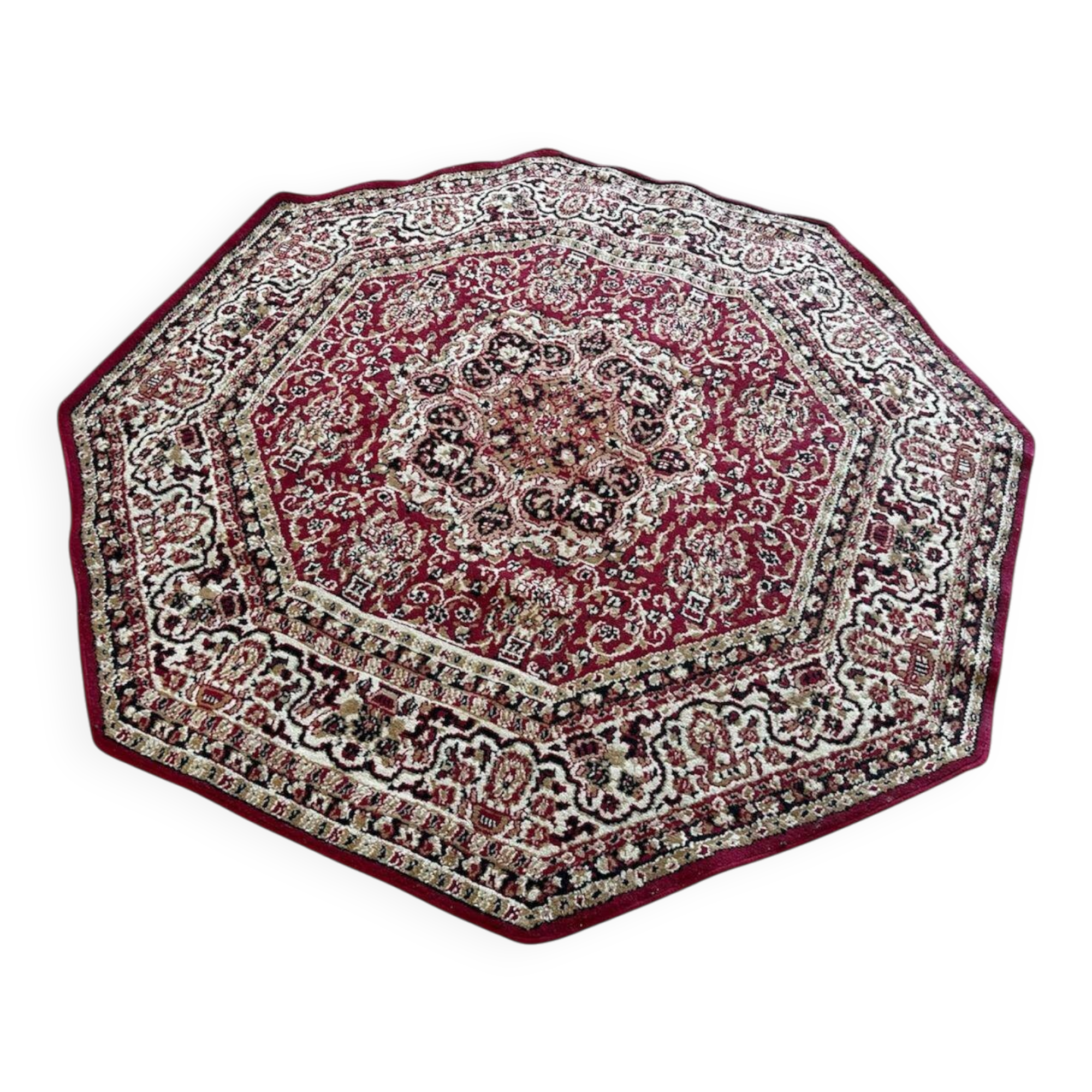 Oriental octagonal rug 190cm in diameter