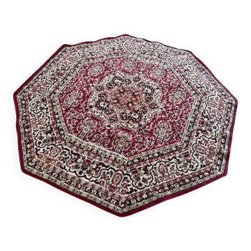 Tapis oriental octogonal 190cm de diamètre