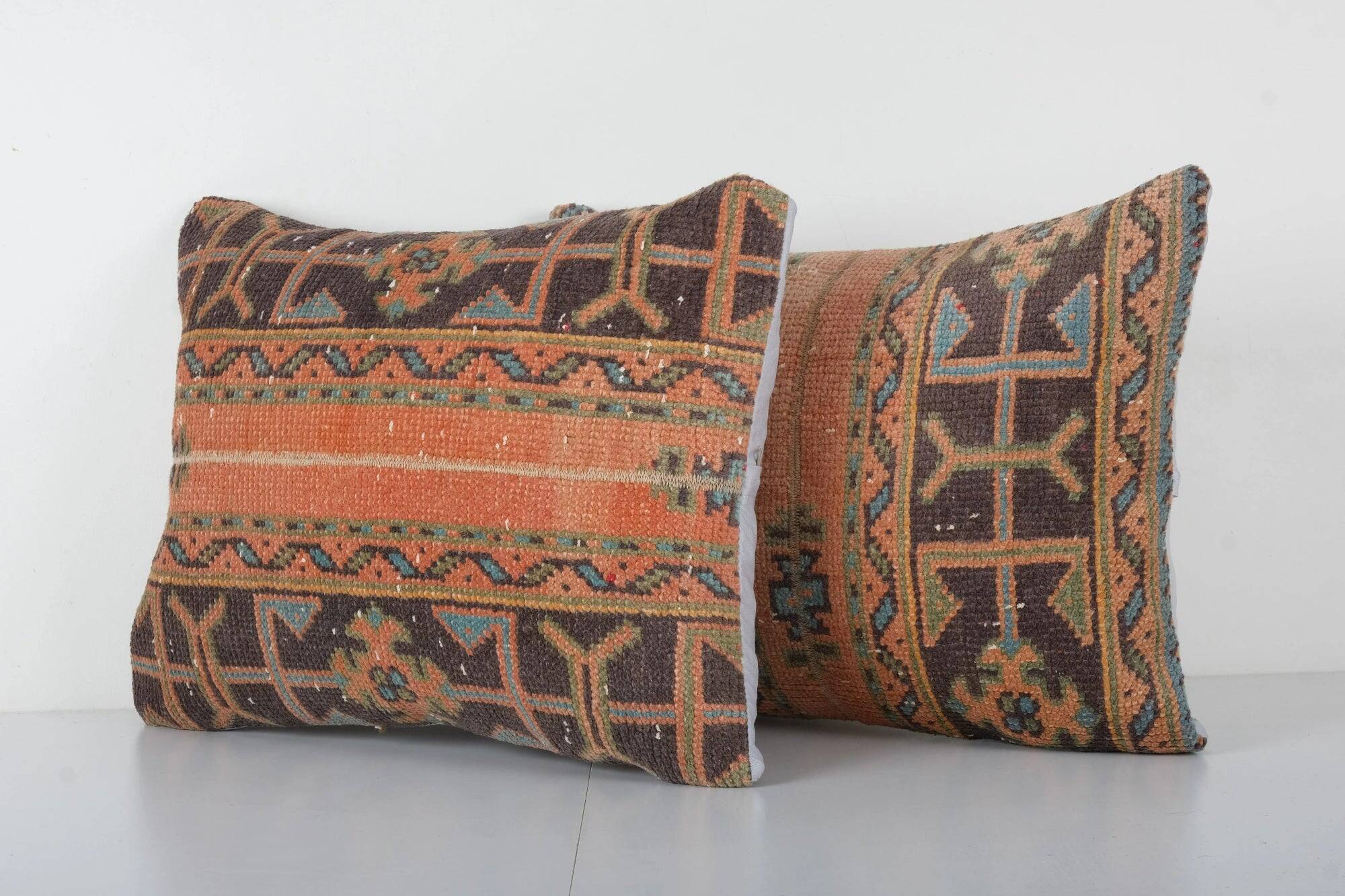 Set of 2 vintage Turkish cushion covers 46x61 cm