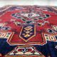 Tapis vintage persan de style européen Shiraz 100 cm x 142 cm années 1950 - 1C1232