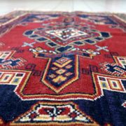 Vintage European Persian-style Shiraz rug 100 cm x 142 cm 1950s - 1C1232