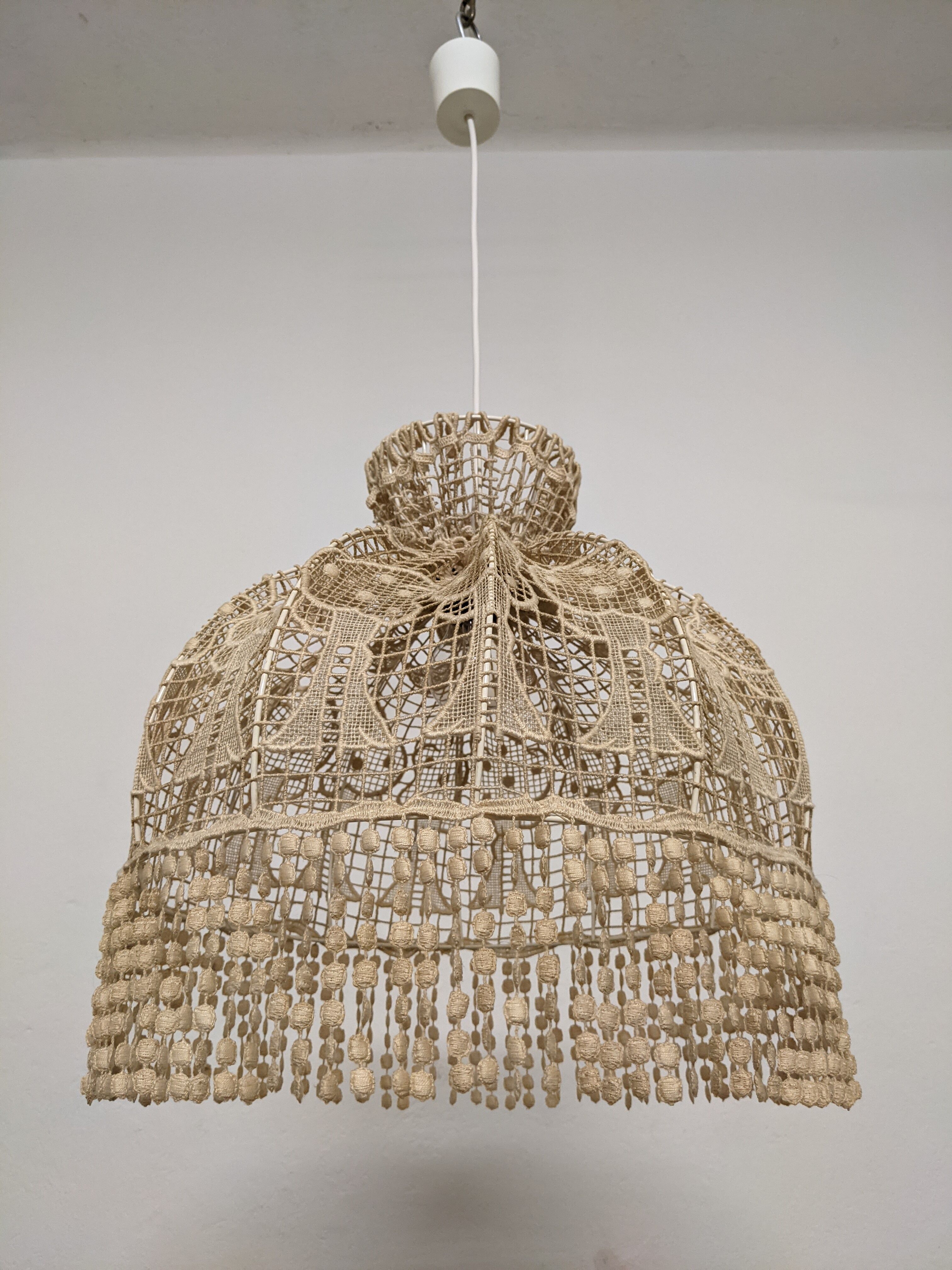 Suspension vintage XL en broderie de coton