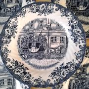 5 Assiettes à dessert en porcelaine Anglaise Johnson Bross