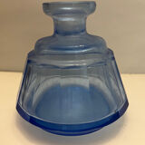 Pair of blue glass perfume bottles