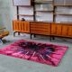 Abstract Scandinavian  Hand-Knotted High Pile Rya Rug Carpet, Sweden, 1960s