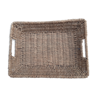 Plateau corbeille en ficelle de sisal