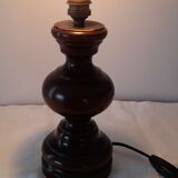 Pied de lampe en bois tourné