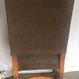 Returned leather chair