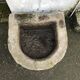 Old blue stone bin