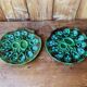 Ceramic oyster dishes signed Vallauris